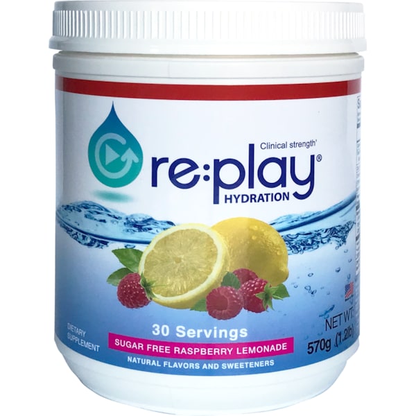 Hydration Health Products Re:play Hydration Powder, Raspberry Lemonade, 30 Serving Tub 36376 - main